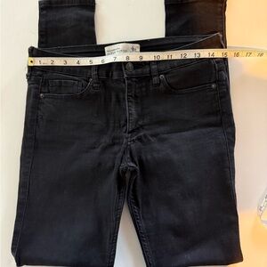 ABERCROMBIE & FITCH SUPER SKINNY BLACK JEANS SIZE 4R